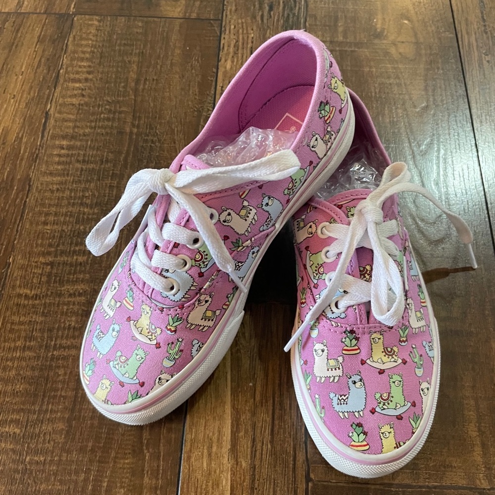 VANS Pink Llama Print Size 2.5